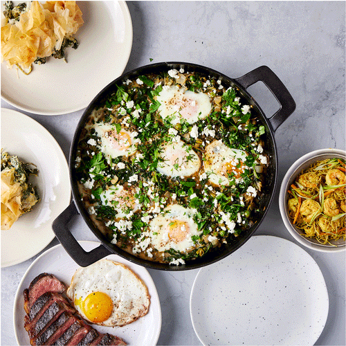 One pan to get you from breakfast through dinner—and stovetop to table.