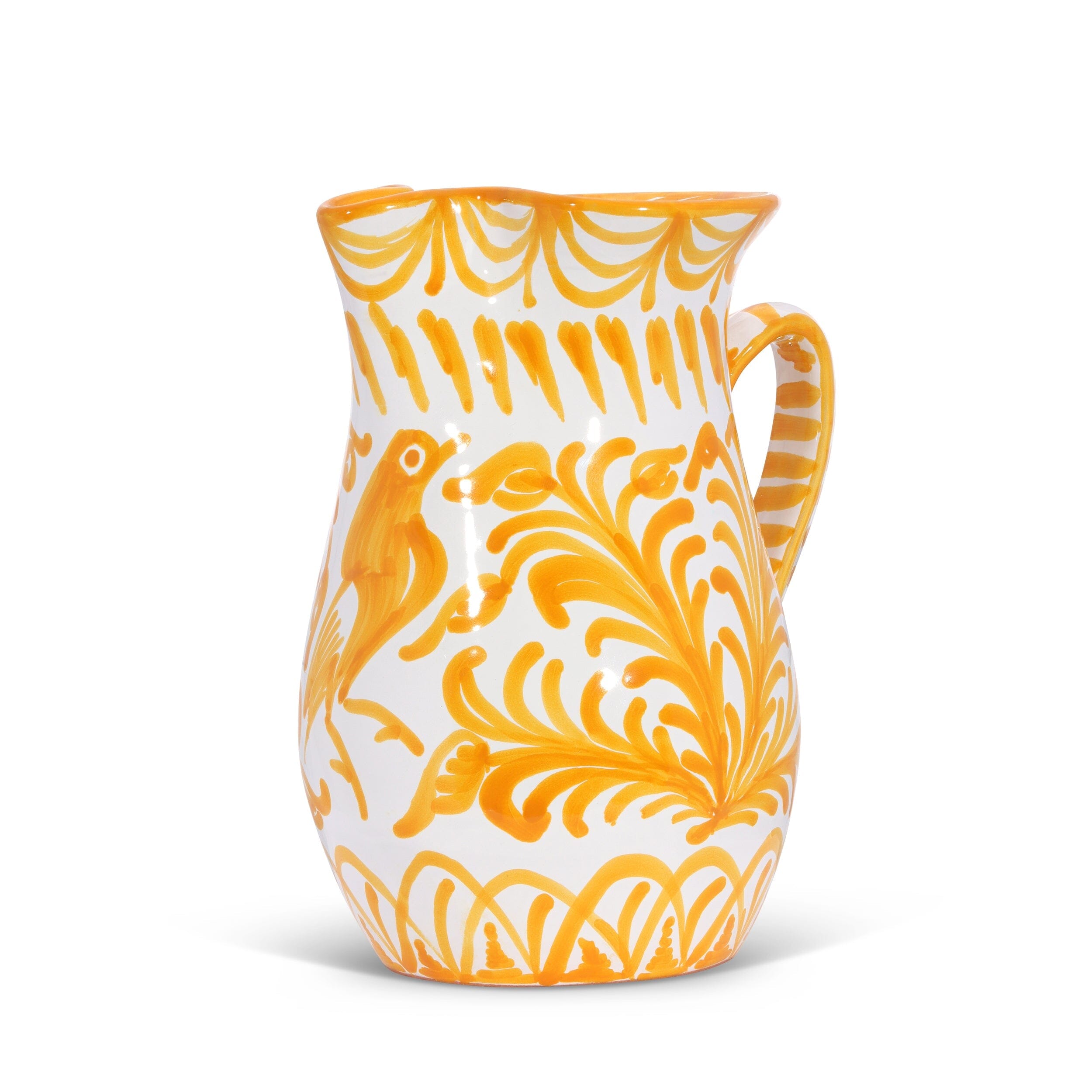 Pomelo Casa Medium Pitcher with Hand-Painted Designs | Milk Street