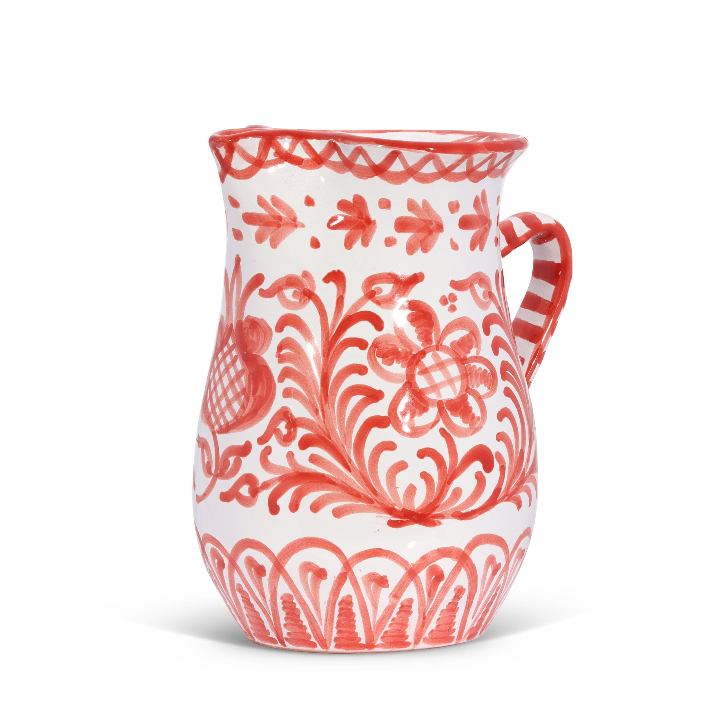Pomelo Casa Medium Pitcher with Hand-Painted Designs | Milk Street