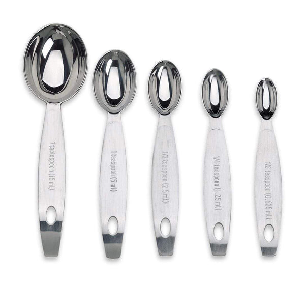Sur La Table Odd-Size Measuring Spoons, Set of 7, Silver