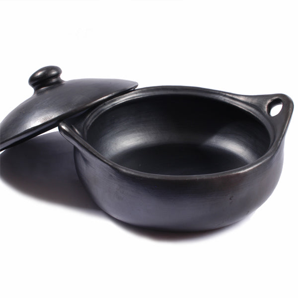 Black Clay, La Chamba Round Saute Pan - Small