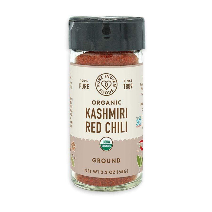 Pure Indian Foods Organic Kashmiri Red Chili Powder Pantry Pure Indian Foods 