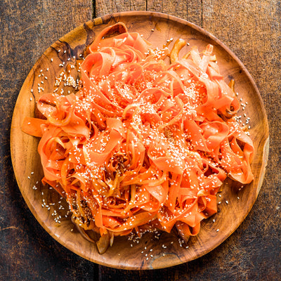 Spicy “Korean-Style” Shaved Carrot Salad