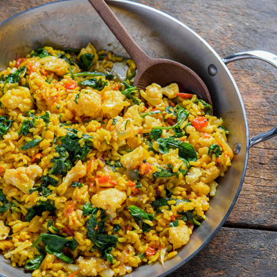 Spanish Rice with Vegetables and Saffron