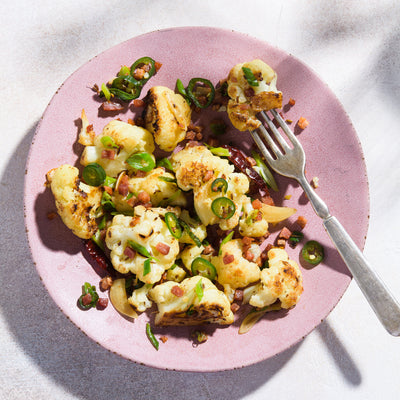 Stir-Fried Cauliflower with Chilies and Scallions
