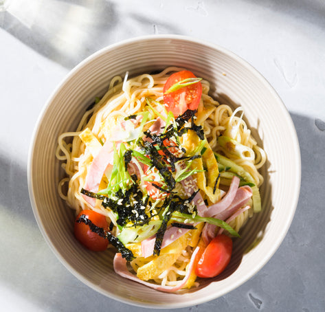 image of Cold Ramen Salad with Soy and Sesame Dressing