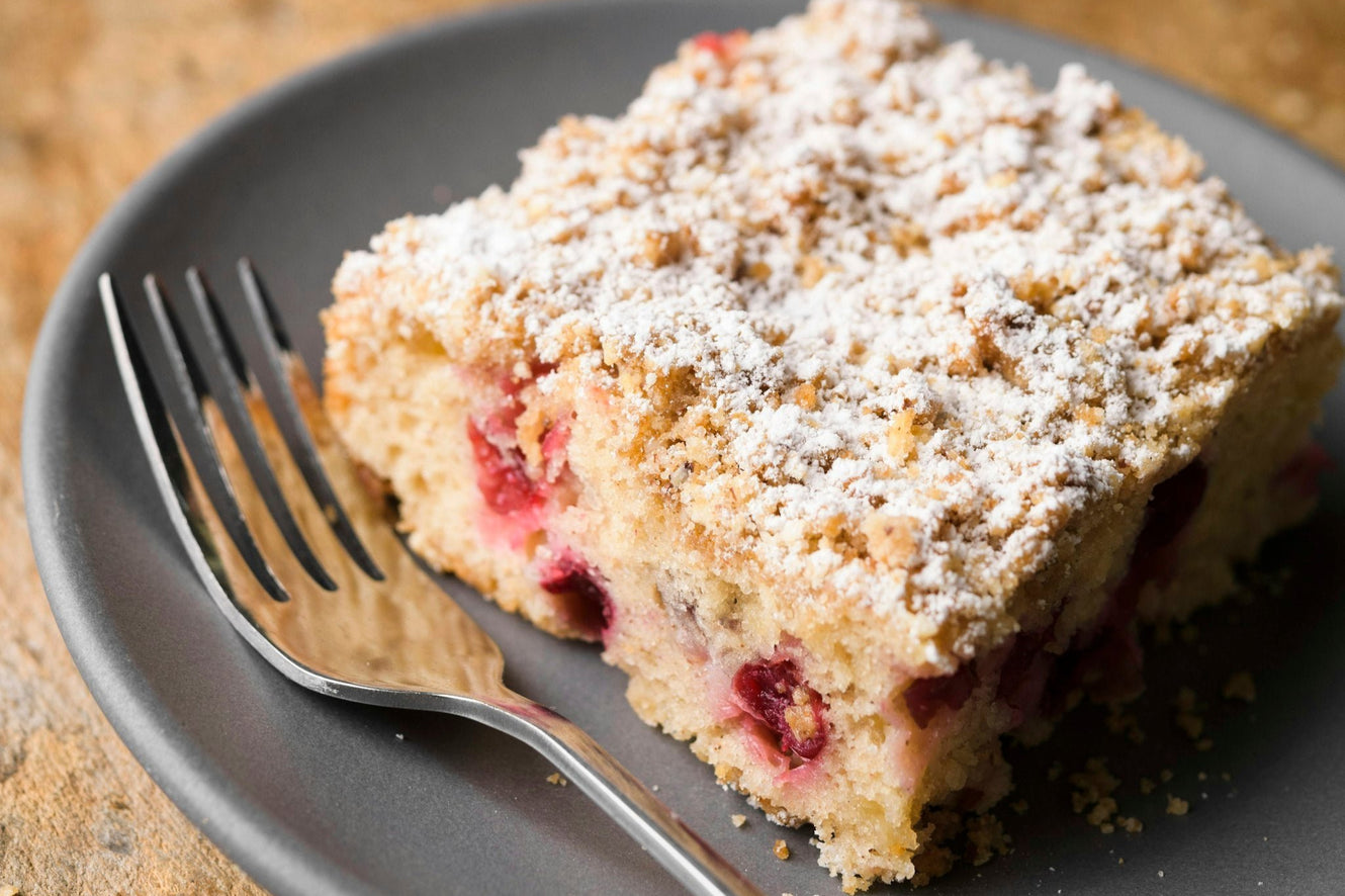 Cranberry and Candied Ginger Buckle