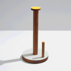 Ilan Ilan | The Paper Towel Keeper - Walnut/Grey