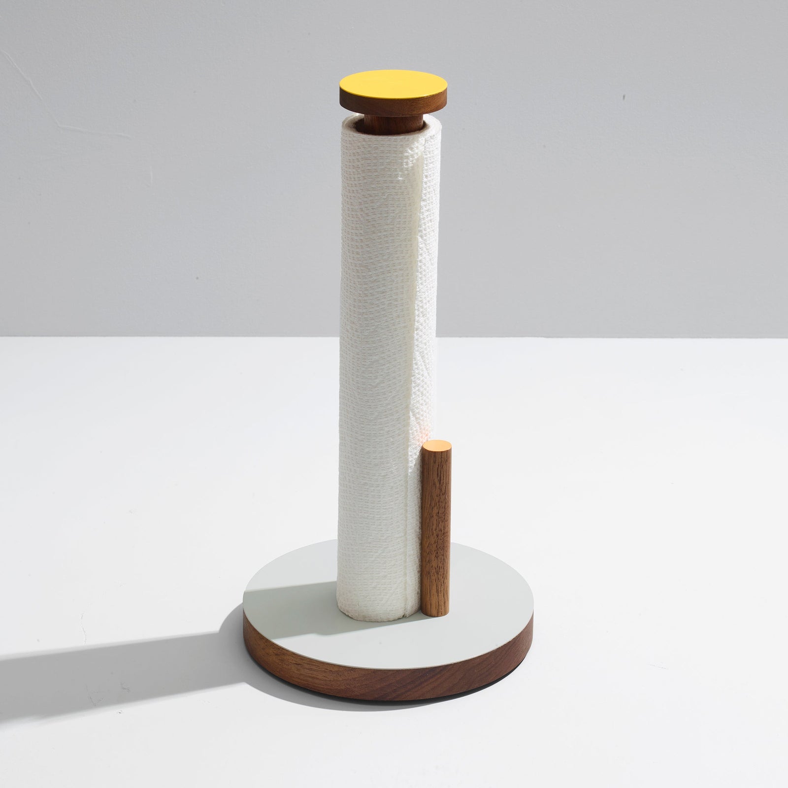 Ilan Ilan | The Paper Towel Keeper - Walnut/Grey