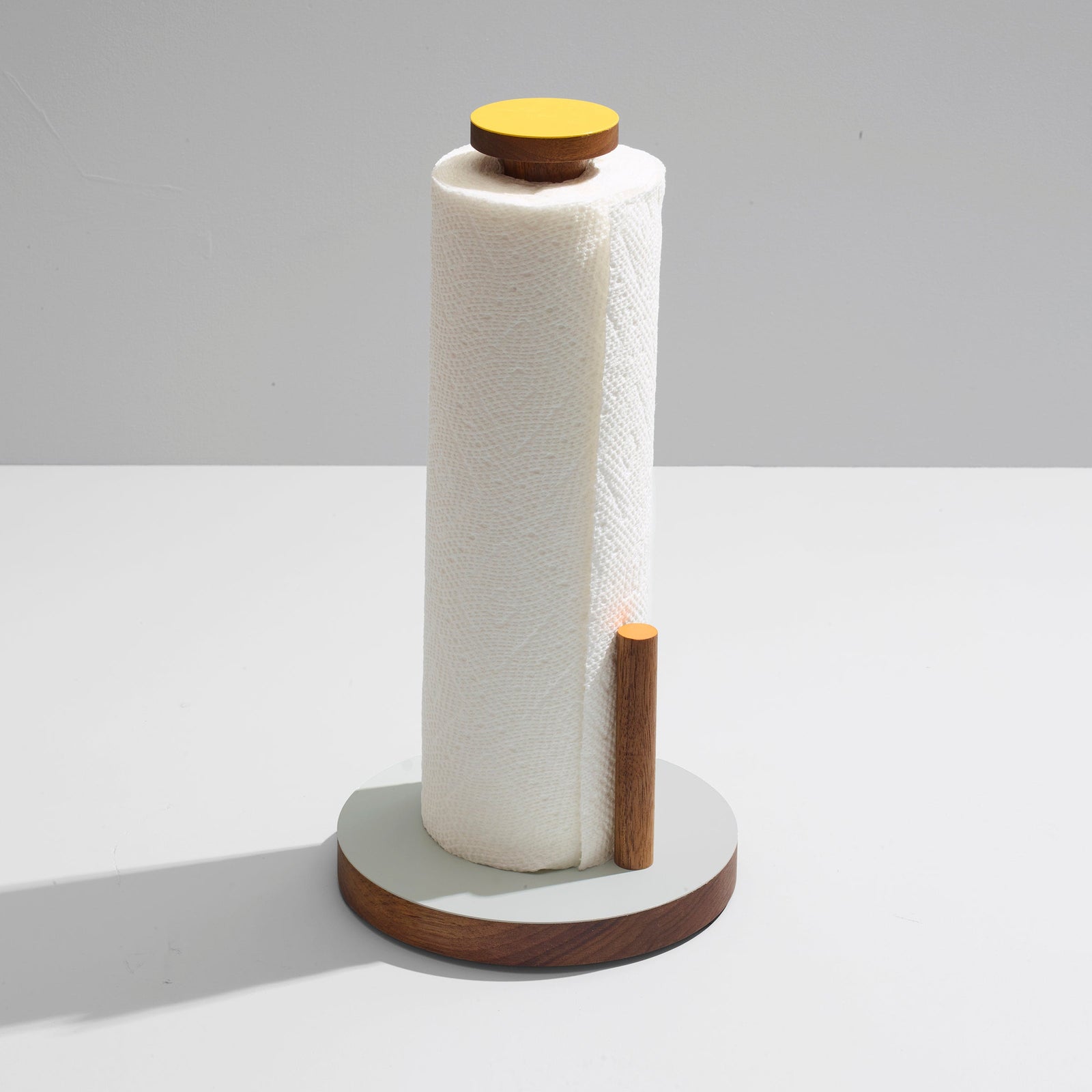 Ilan Ilan | The Paper Towel Keeper - Walnut/Grey