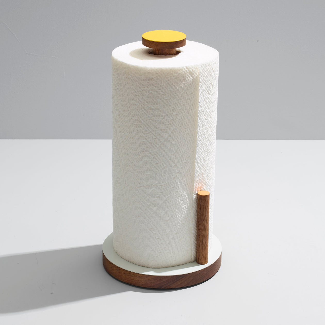 Ilan Ilan | The Paper Towel Keeper - Walnut/Grey
