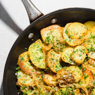 Butter-Browned Potatoes with Onion and Mustard