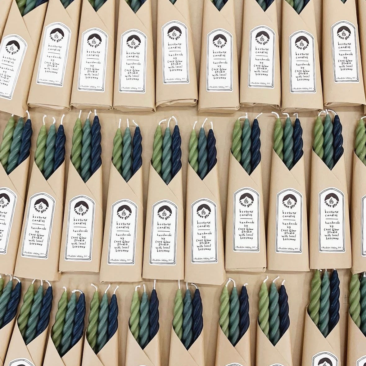 Cave Glow Studio Spiral Candles — Set of 3