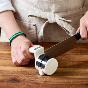 Milk Street Suehiro Ceramic Water Wheel Knife Sharpener for Double Beveled Knife