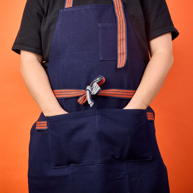 This Maekake Japanese Apron is Functional Workwear