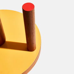 Ilan Ilan | The Paper Towel Keeper - Walnut/Orange