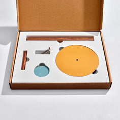 Ilan Ilan | The Paper Towel Keeper - Walnut/Orange
