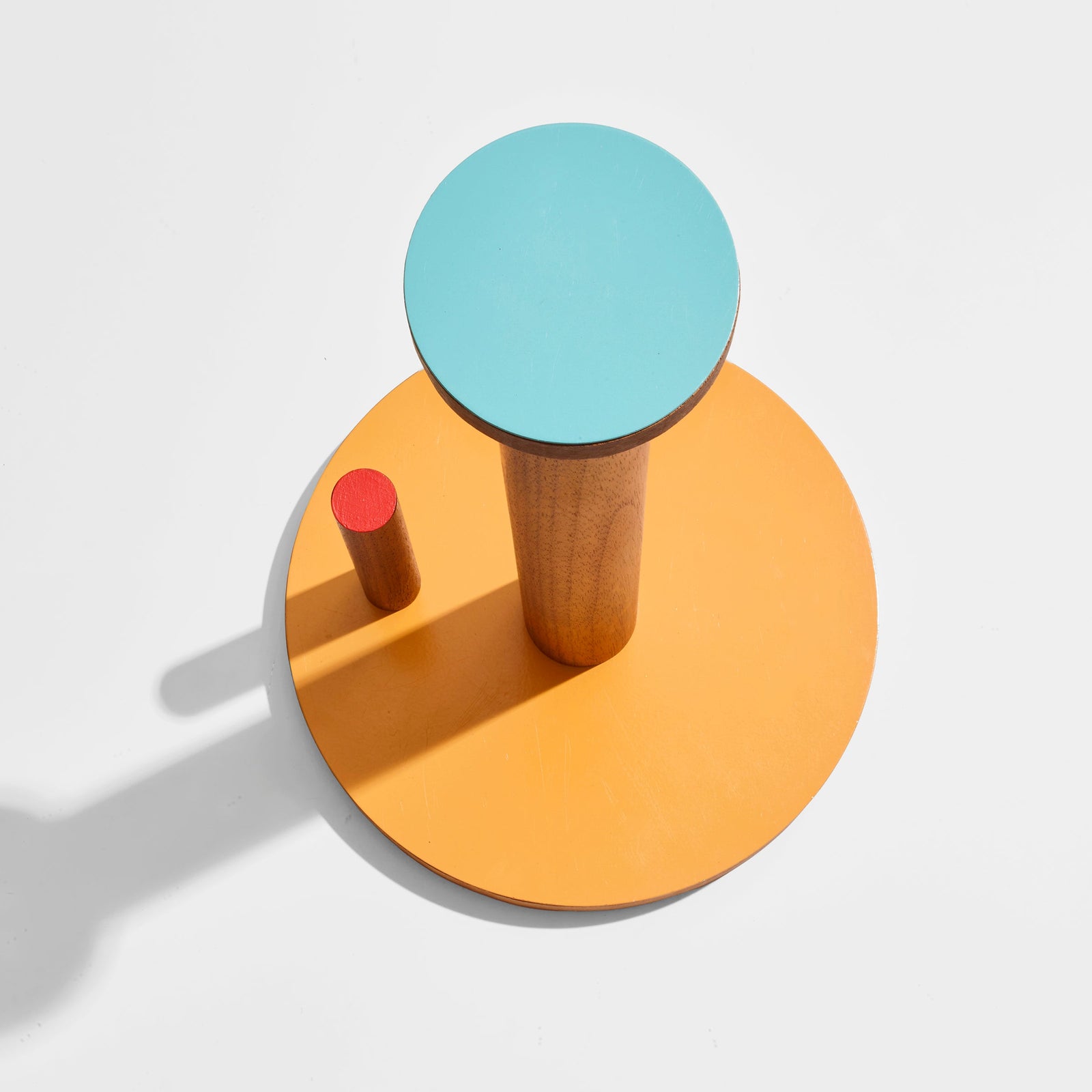 Ilan Ilan | The Paper Towel Keeper - Walnut/Orange