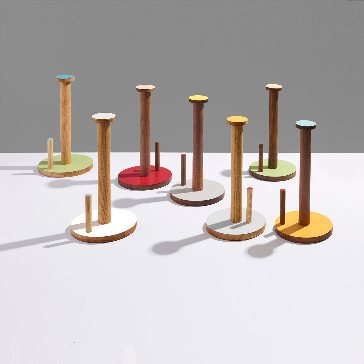 Ilan Ilan | The Paper Towel Keeper - Walnut/Grey