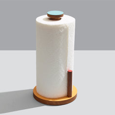 Ilan Ilan | The Paper Towel Keeper - Walnut/Orange