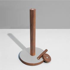 Ilan Ilan | The Paper Towel Keeper - Walnut/Grey