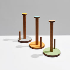 Ilan Ilan | The Paper Towel Keeper - Walnut/Grey