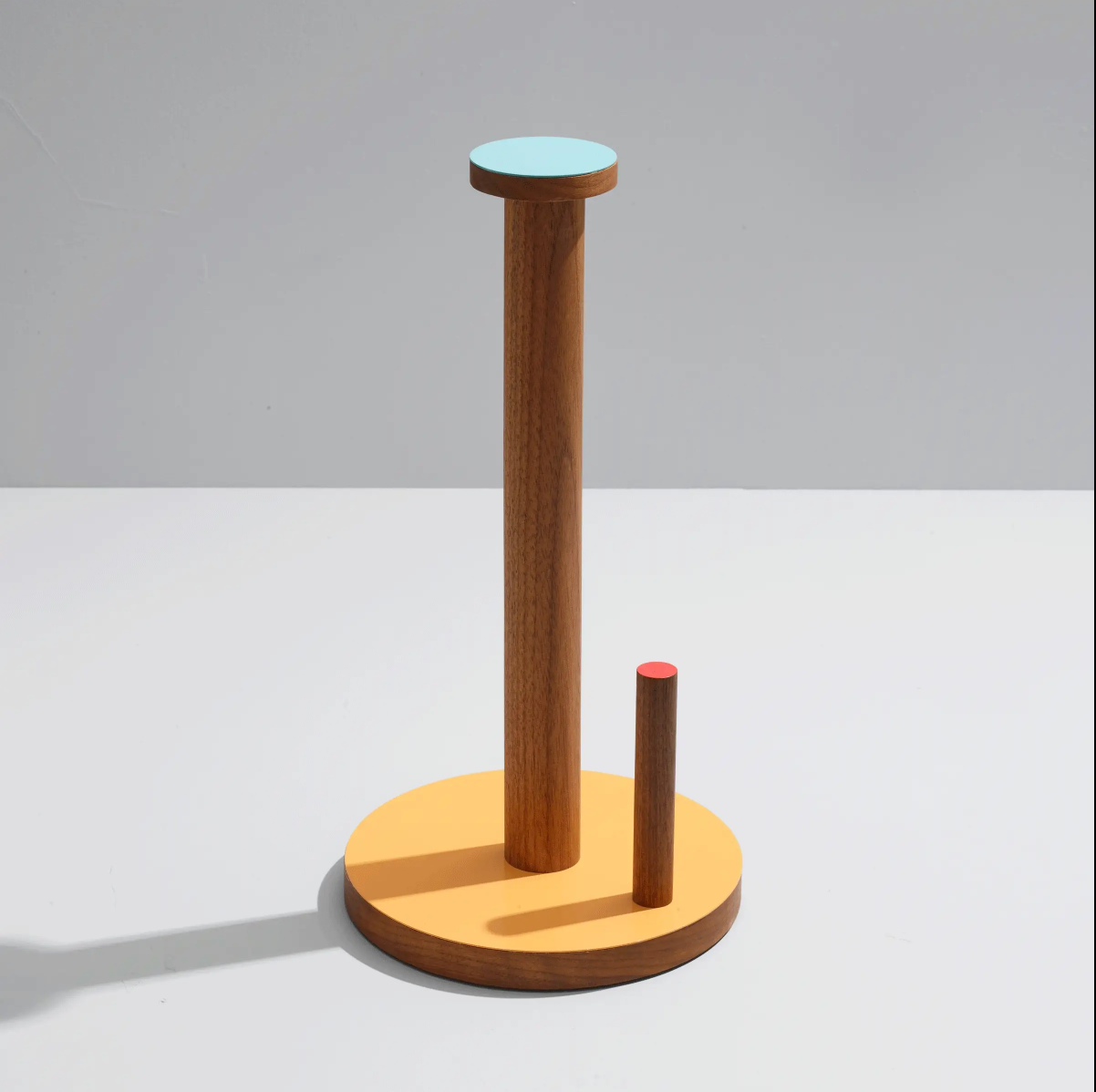 Ilan Ilan | The Paper Towel Keeper - Walnut/Orange