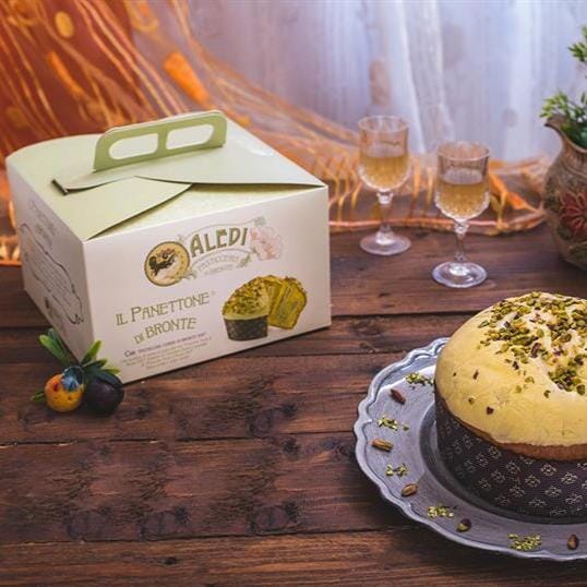 Aledi Bronte Panettone with Sicilian Pistachio Cream Pantry Aledi 