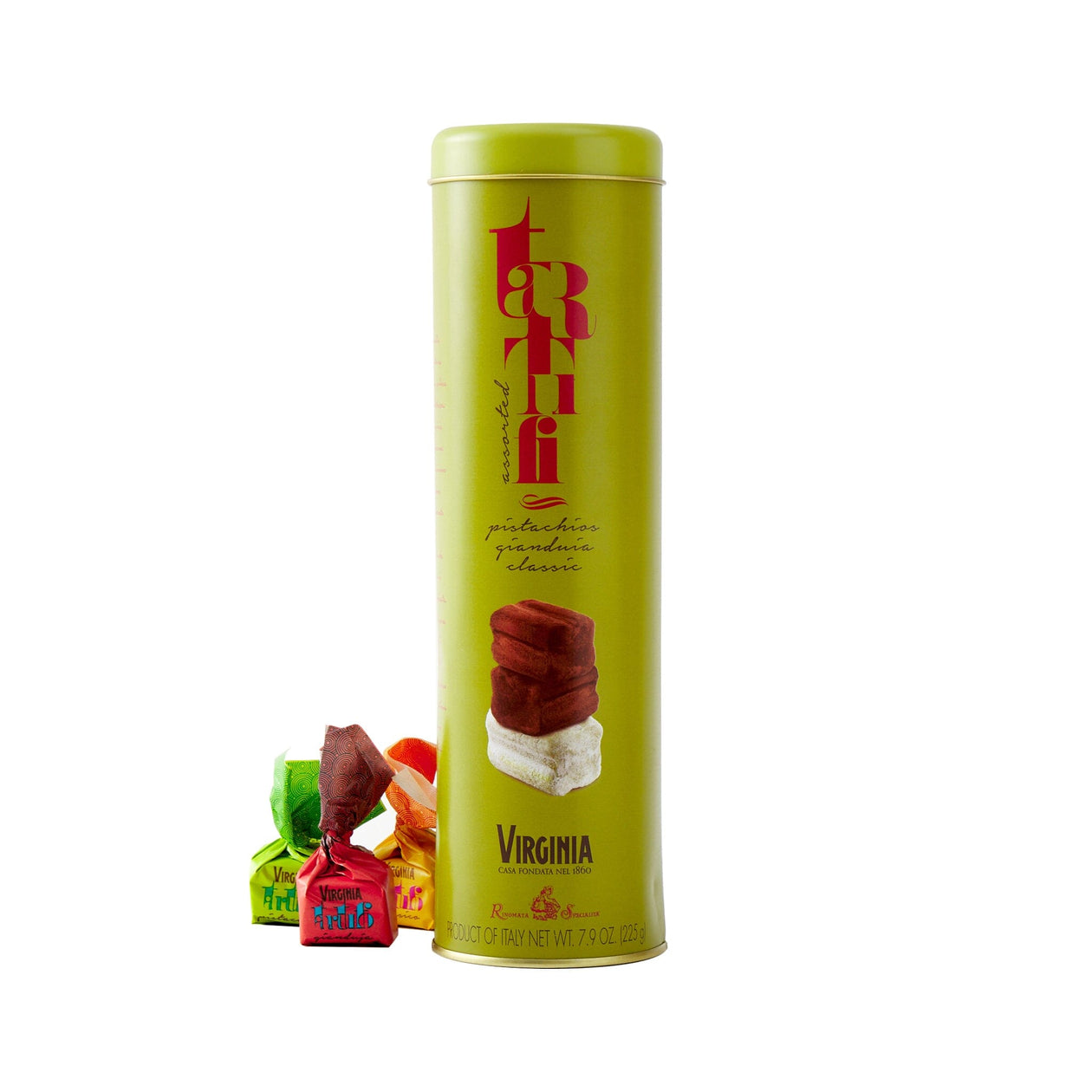 Amoretti Virginia Tartufo - Truffles Pantry Amaretti Virginia Green: Classic/Pistacchio/Gianduja 