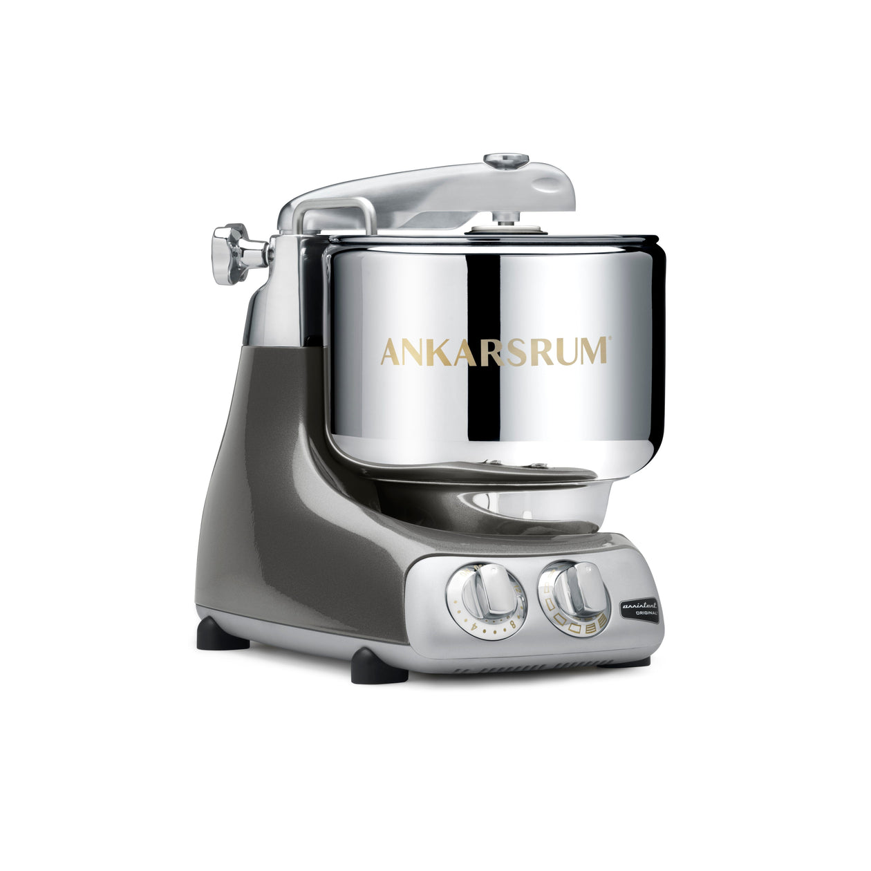 Ankarsrum Assistent Original Stand Mixer — Glossy Finish Equipment Ankarsrum Black Chrome 