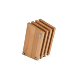 Arte Legno Magnetic knife block 4 elements beech wood Equipment ARTE LEGNO 