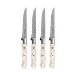 Au Nain Pearlized Steak Knives — Set of 4 Housewares French Home Pearlized Champagne Handles 