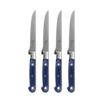 Au Nain Pearlized Steak Knives — Set of 4 Housewares French Home Pearlized Royal Blue Handles 