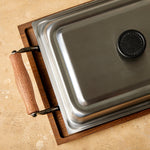 Aux Otona No Teppan Iron Plate with Lid and Trivet—Large Cookware & Tools Aux Co. Ltd. 