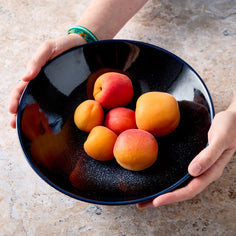 Awasaka Uchuu Deep Blue Serving Bowl Tabletop Miya Company 