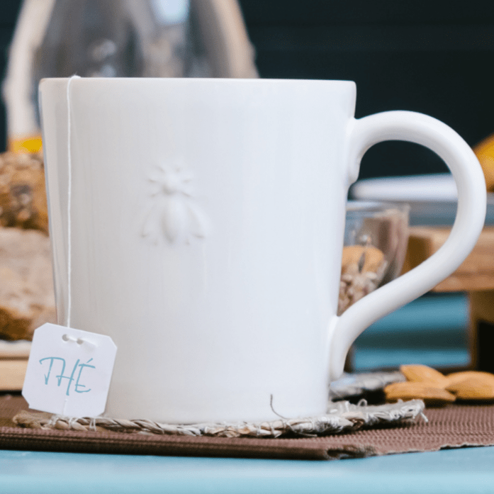Bee Ceramic Coffee Mugs — Set of 2 La Rochere 