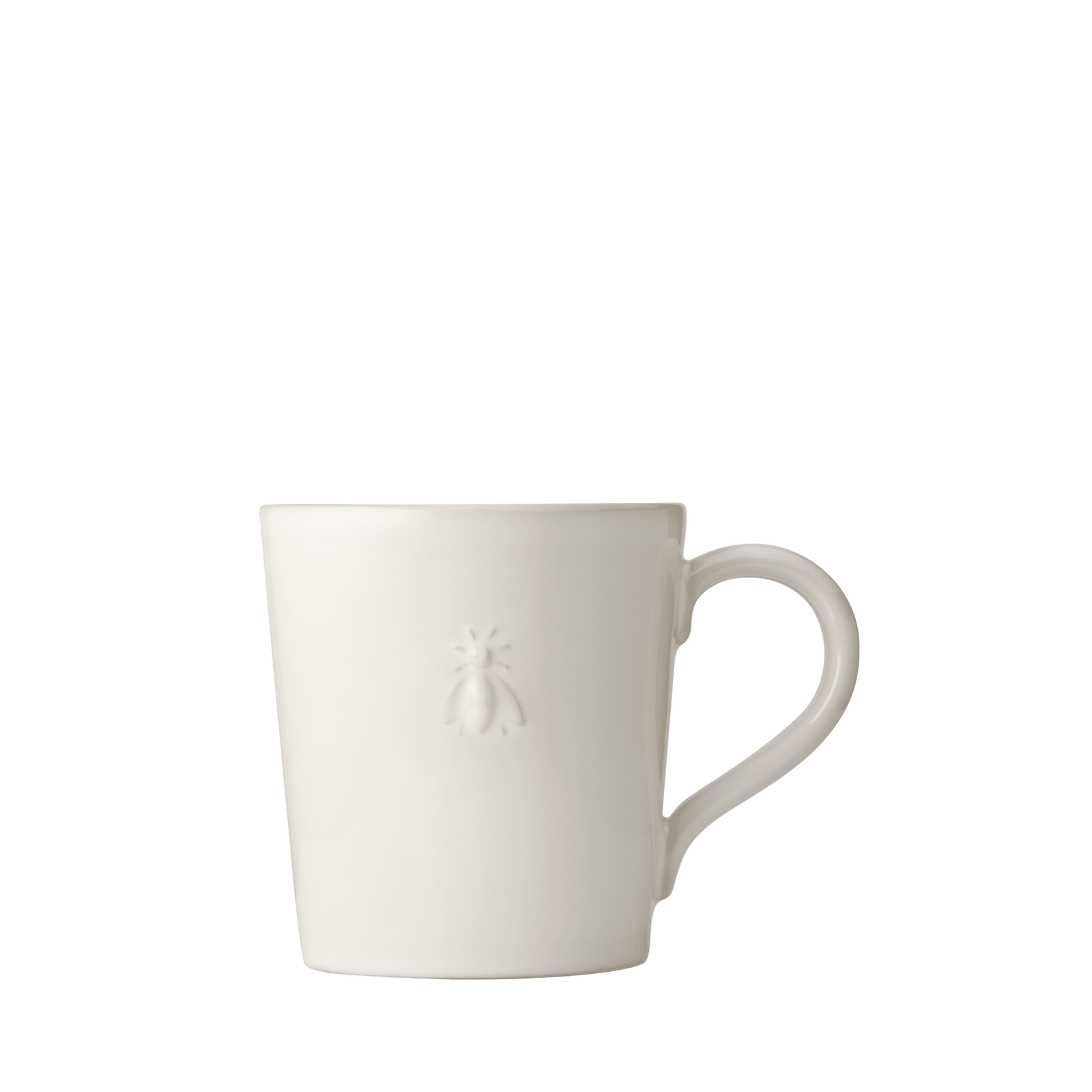 Bee Ceramic Coffee Mugs — Set of 2 La Rochere Ecru Ivory 