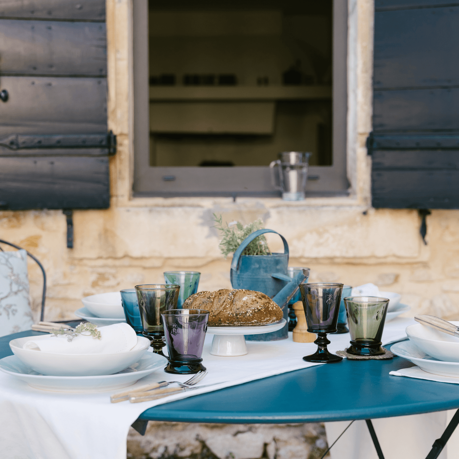 Bee Ceramic Pasta Plate Set- 4 La Rochere 