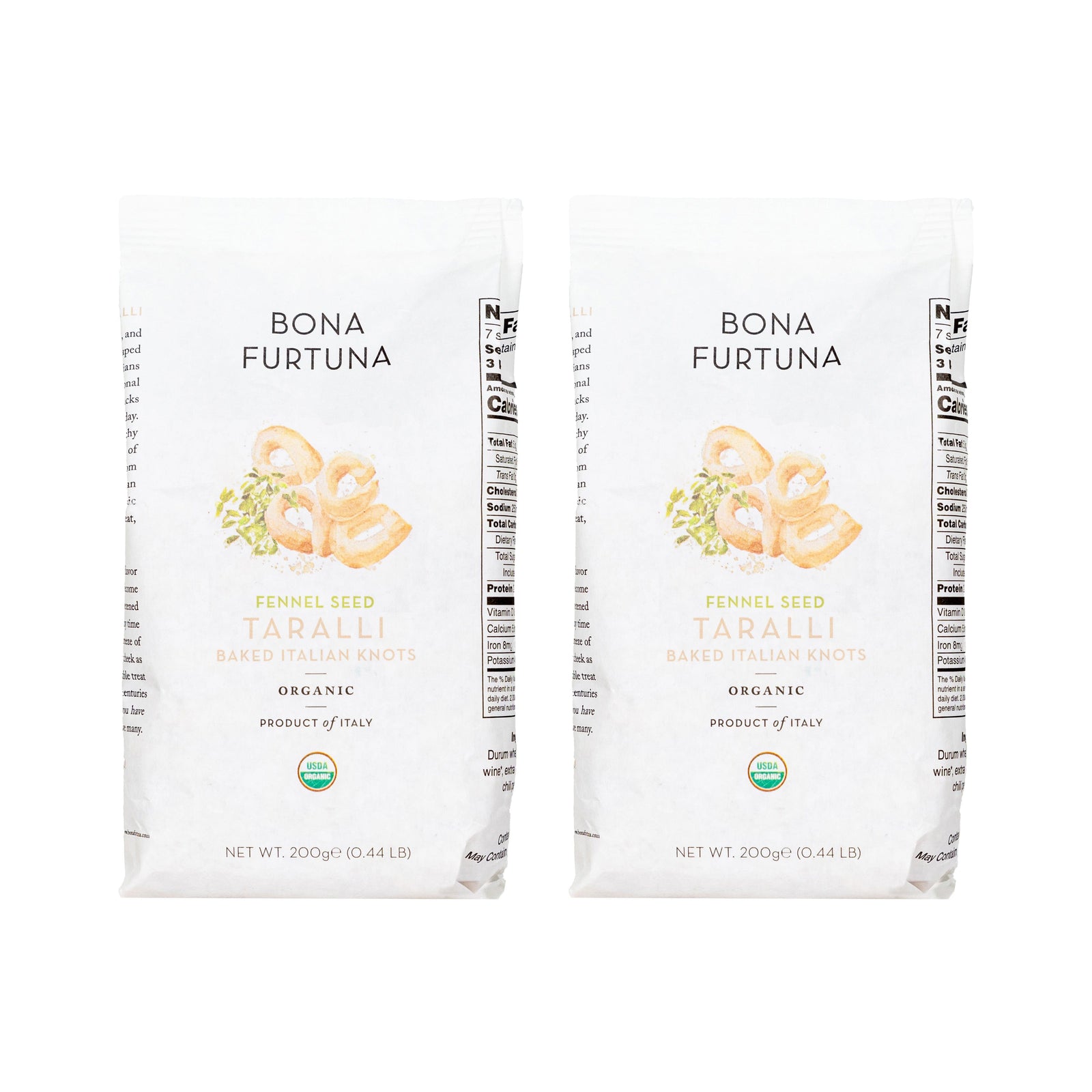 Bona Fortuna Italian Taralli - 2 pack Pantry Bona Furtuna Fennel 