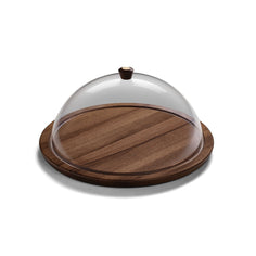 Breka European Walnut Cheese/Cake Domed Platter Tabletop Breka 