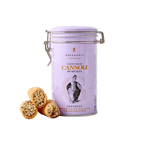 Cannoli di Sicilia Tins - 2 Flavors Pantry Greenomic Delikatessen Gianduia 