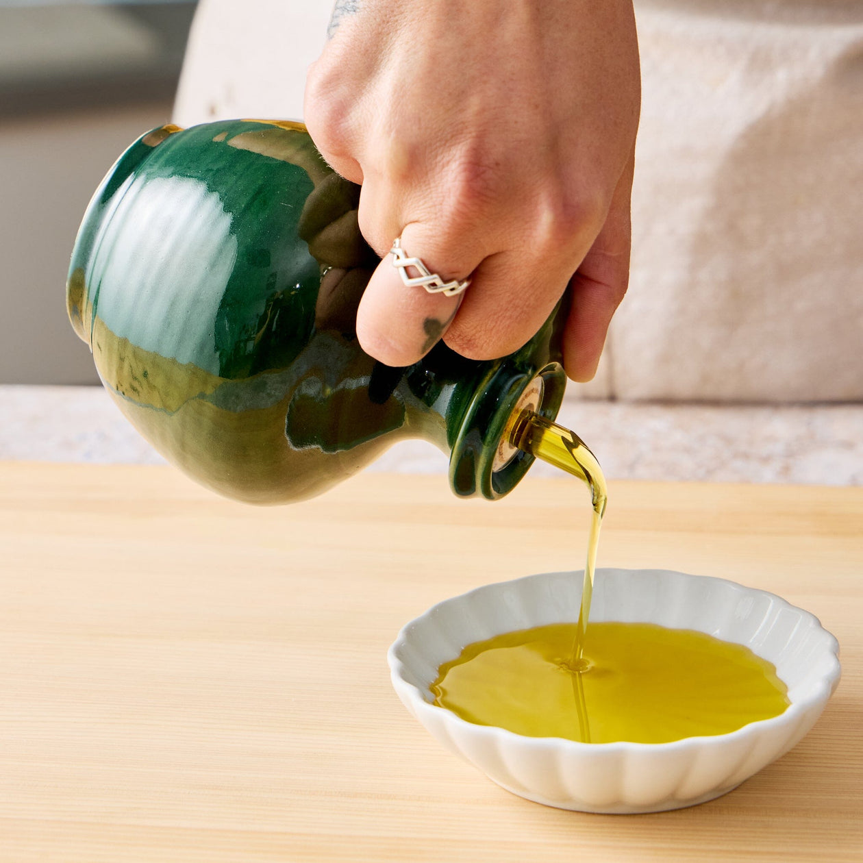 Ceramica Granados Oil Cruet Tabletop Eturel Madrid 