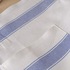 Classic Italian Apron - 100% Cotton Soft Goods Verve Culture Blue 