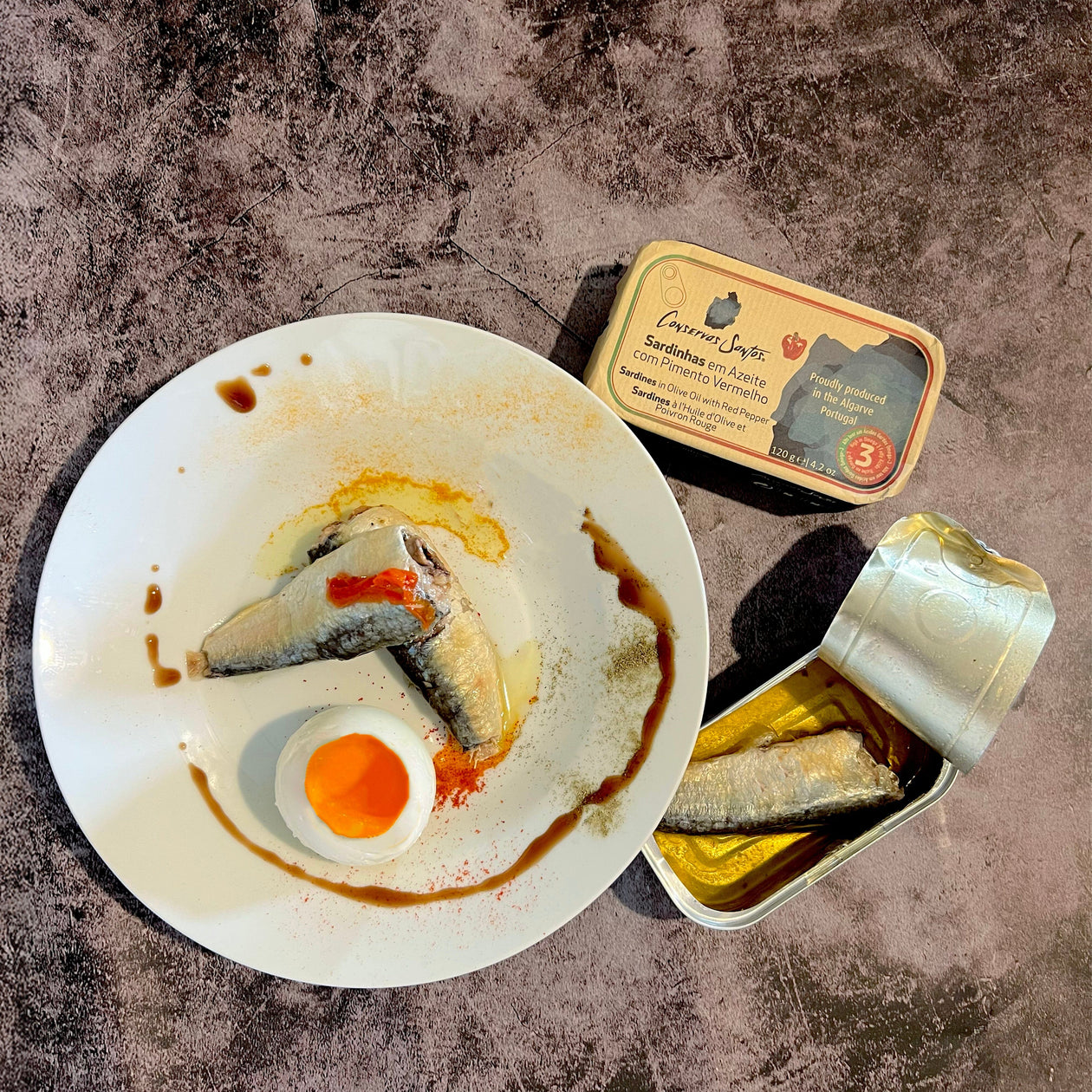 Conservas Santos Sardines in Olive Oil with Red Pepper Pantry Portugalia Marketplace 