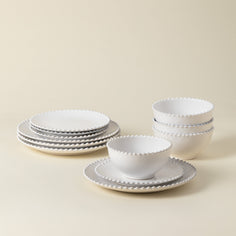 Costa Nova | 12-Piece Dinnerware Set with Bowl Pearl Dinnerware Set For 4 COSTA NOVA US 