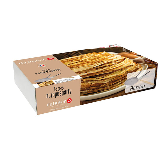 de Buyer Carbon Steel Crêpe Making Set Equipment de Buyer 