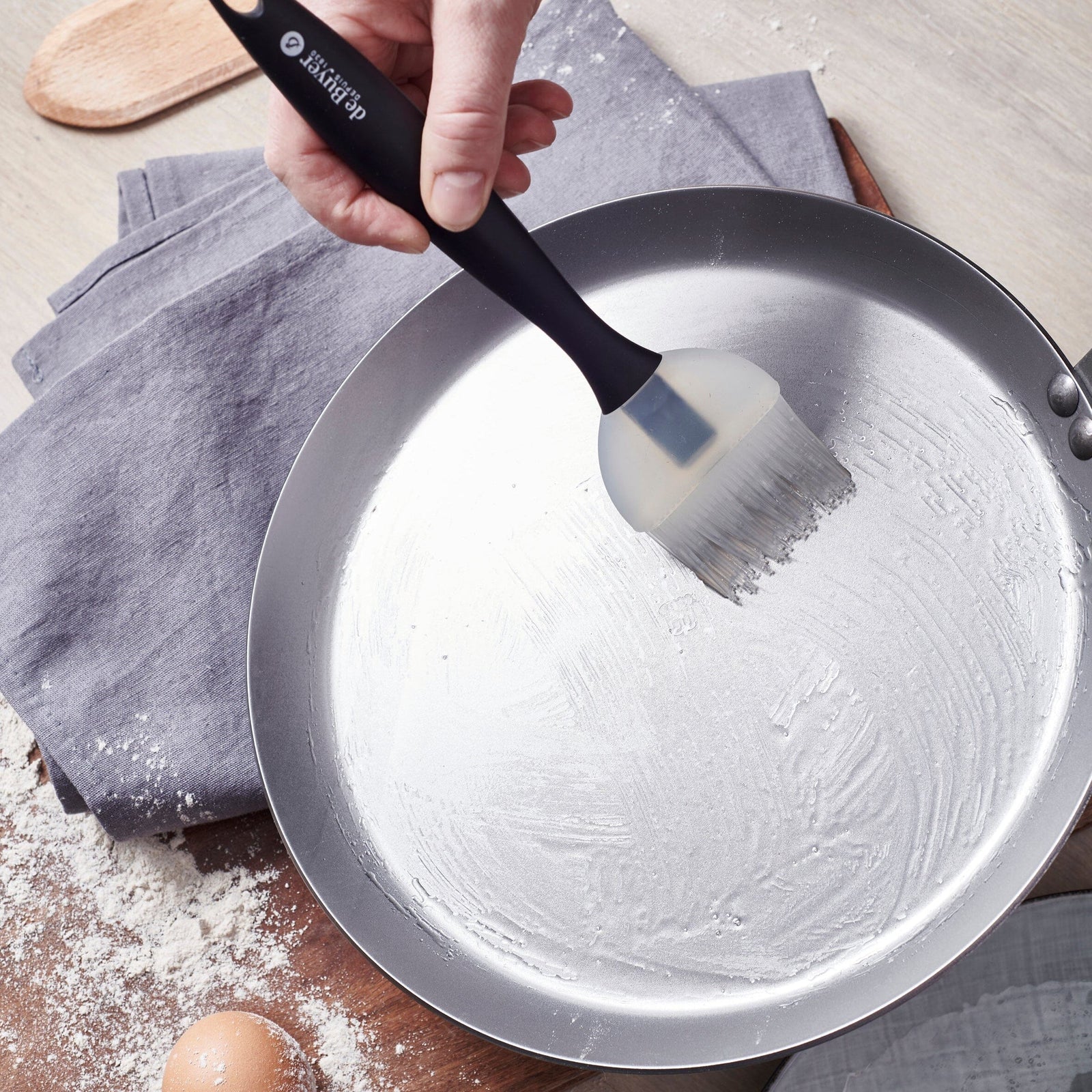 de Buyer Carbon Steel Crêpe Making Set Equipment de Buyer 