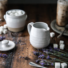 Farmer's Sugar and Creamer Set Pottery Farmhouse Pottery 