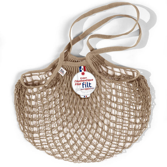 Filt 1860 French Market Net Bag with Long Handles Soft Goods Filt 1860 Beige 
