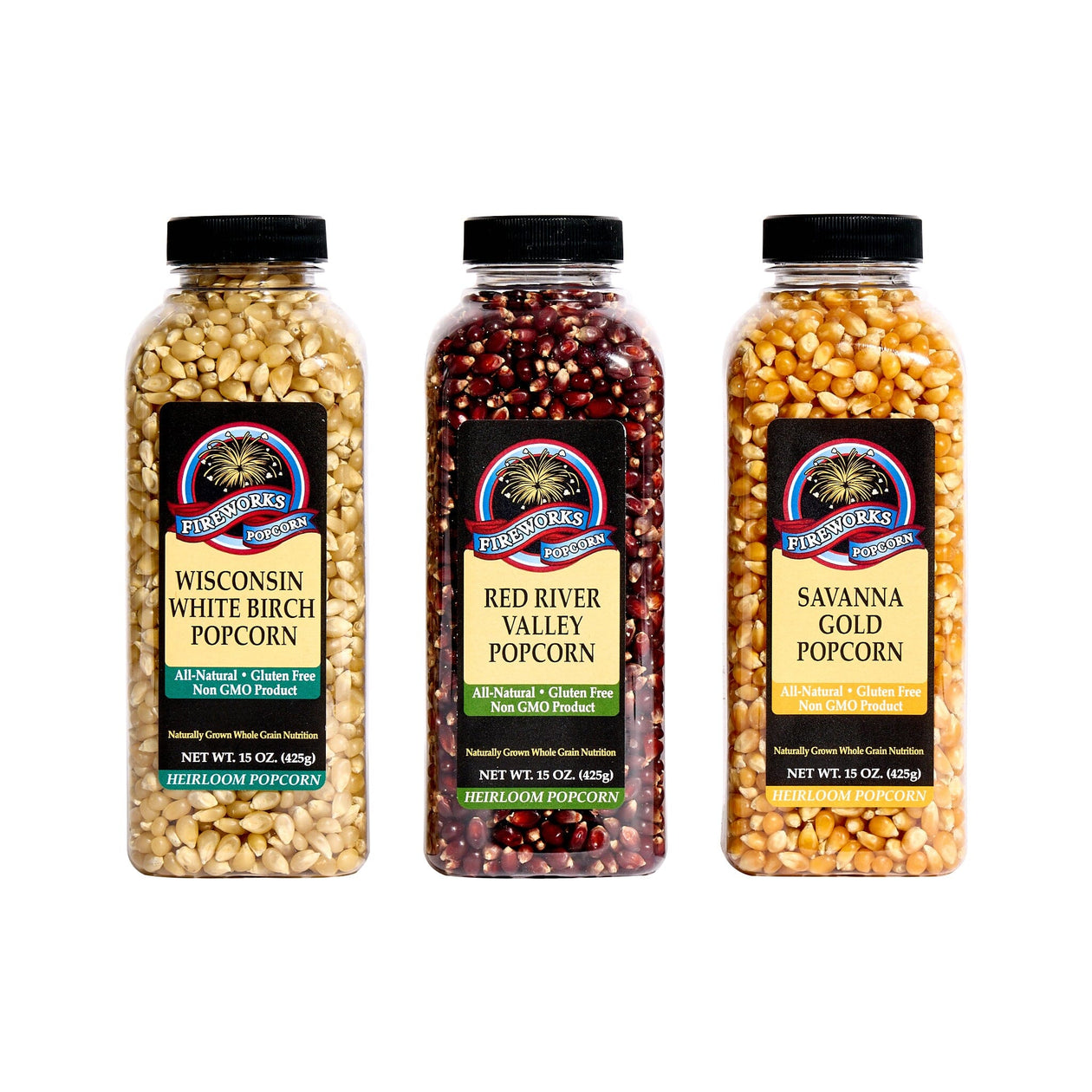 Fireworks Heirloom Popcorn Kernels - Set of 3 Pantry Fireworks Popcorn 